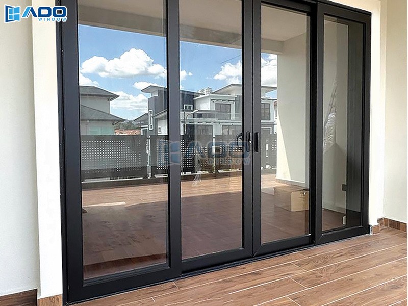 Cửa đi nhôm Xingfa mở trượt 4 cánh